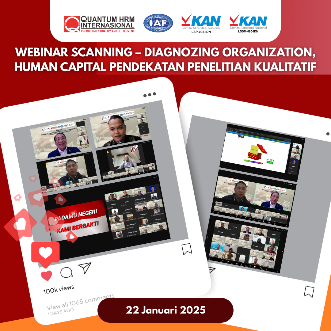 Webinar Scanning – Diagnozing Organization, Human Capital Pendekatan Penelitian Kualitatif