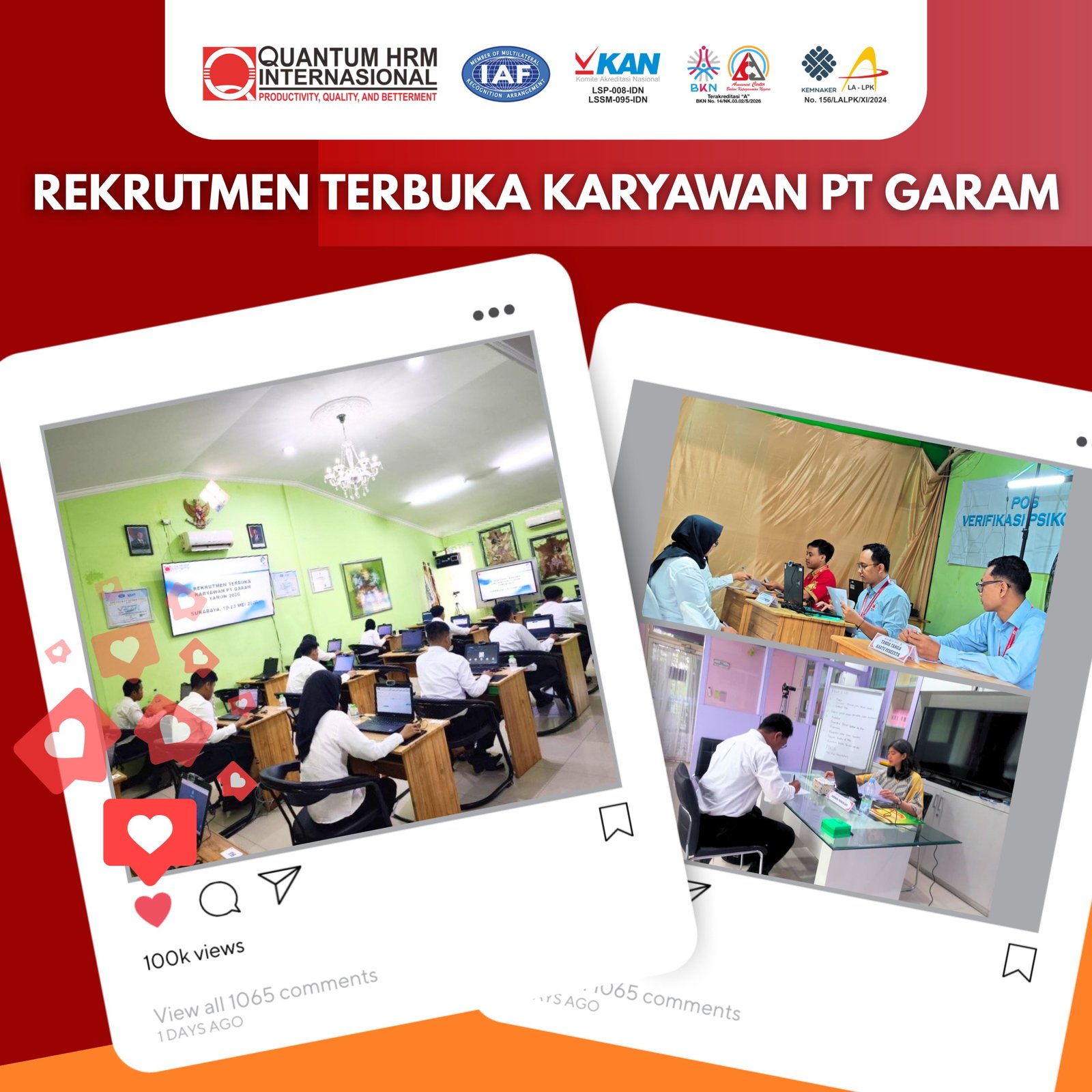 Quantum Kelola Rekrutmen dan Seleksi PT Garam, 75 Ribu Pendaftar Tuntas dalam 50 Hari