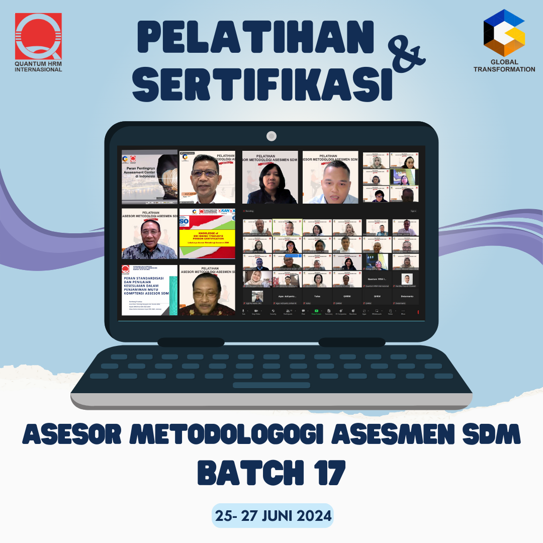 Pelatihan dan Sertifikasi Asesor Metodologi Asesmen SDM (CIPA) Batch 17