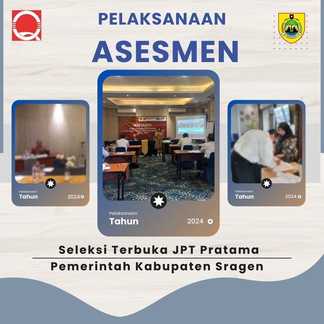 Pelaksanaan Asesmen JPT Pratama Pemerintah Kabupaten Sragen 2024