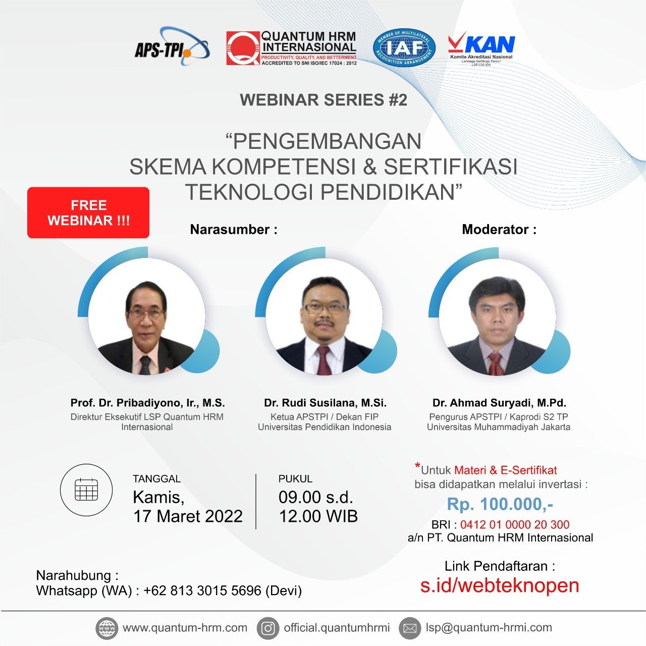 Webinar Series #2 dengan topik 